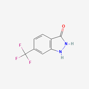 molecular formula C8H5F3N2O B1604050 6-(Trifluoromethyl)-1H-indazol-3-ol CAS No. 655-96-9