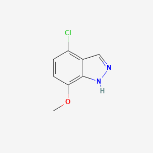 molecular formula C8H7ClN2O B1604051 4-Chloro-7-methoxy-1H-indazole CAS No. 1000341-90-1