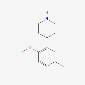molecular formula C13H19NO B1604054 4-(2-Methoxy-5-methylphenyl)piperidine CAS No. 888965-92-2