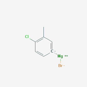 molecular formula C7H6BrClMg B1604056 magnesium;1-chloro-2-methylbenzene-4-ide;bromide CAS No. 460747-53-9