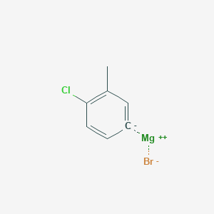 molecular formula C7H6BrClMg B1604056 4-Chloro-3-methylphenylmagnesium bromide CAS No. 460747-53-9
