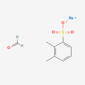 molecular formula C9H11NaO4S B1604060 Benzenesulfonic acid, dimethyl-, polymer with formaldehyde, sodium salt CAS No. 70788-40-8