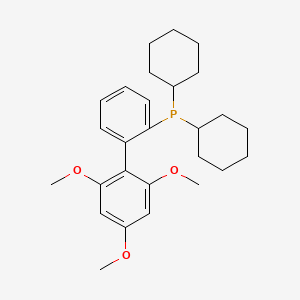 molecular formula C27H37O3P B1604068 2'-Dicyclohexylphosphino-2,4,6-trimethoxybiphenyl CAS No. 1000171-05-0