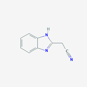 molecular formula C9H7N3 B160407 1H-Benzimidazole-2-acetonitrile CAS No. 4414-88-4