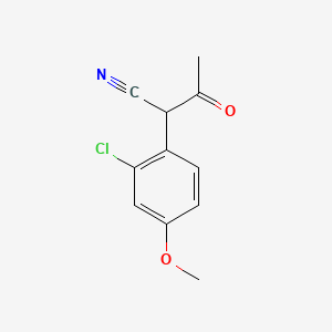 molecular formula C11H10ClNO2 B1604076 2-(2-Chloro-4-methoxyphenyl)-3-oxobutanenitrile CAS No. 441060-95-3