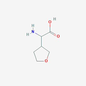 molecular formula C6H11NO3 B1604082 2-Amino-2-(tetrahydrofuran-3-yl)acetic acid CAS No. 1169930-49-7