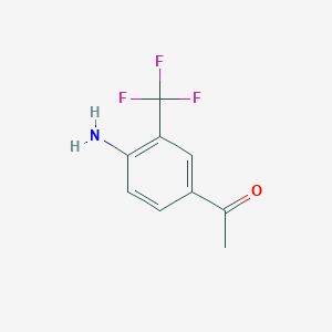 molecular formula C9H8F3NO B1604083 1-(4-Amino-3-(trifluoromethyl)phenyl)ethanone CAS No. 343564-14-7