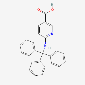 molecular formula C25H20N2O2 B1604088 6-Tritylamino-nicotinic acid CAS No. 49647-10-1