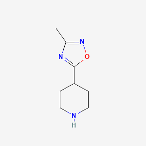 molecular formula C8H13N3O B1604091 4-(3-Methyl-1,2,4-oxadiazol-5-yl)piperidine CAS No. 795310-41-7