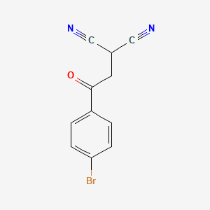 molecular formula C11H7BrN2O B1604095 2-(2-(4-溴苯基)-2-氧代乙基)丙二腈 CAS No. 26454-82-0