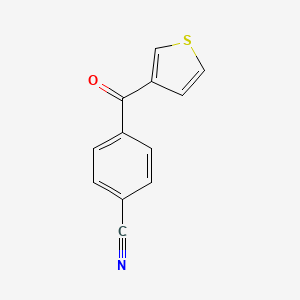 molecular formula C12H7NOS B1604101 3-(4-Cyanobenzoyl)thiophene CAS No. 42296-08-2
