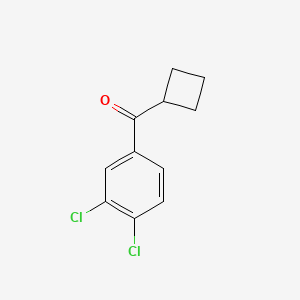 molecular formula C11H10Cl2O B1604103 Cyclobutyl 3,4-dichlorophenyl ketone CAS No. 898791-21-4