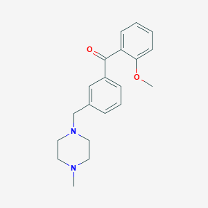 molecular formula C20H24N2O2 B1604105 2-Methoxy-3'-(4-methylpiperazinomethyl) benzophenone CAS No. 898788-36-8
