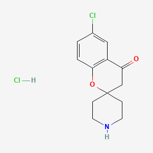 molecular formula C13H15Cl2NO2 B1604107 6-Chlorospiro[chroman-2,4'-piperidin]-4-one hydrochloride CAS No. 300552-38-9