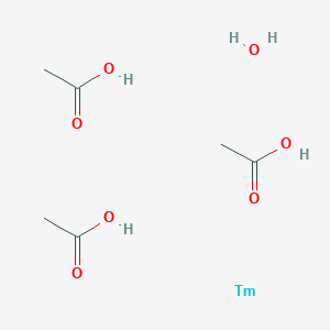 Acetic acid;thulium;hydrate