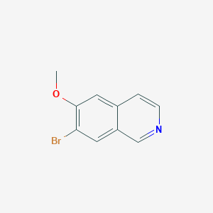 molecular formula C10H8BrNO B1604123 7-Bromo-6-methoxyisoquinoline CAS No. 666735-07-5