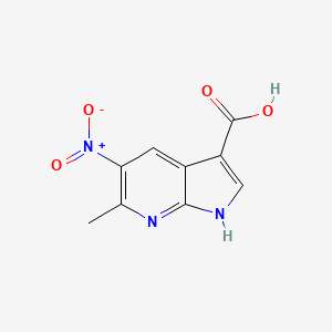 6-methyl-5-nitro-1H-pyrrolo[2,3-b]pyridine-3-carboxylic acid