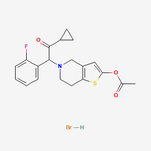 molecular formula C20H21BrFNO3S B1604146 Prasugrel Hydrobromide CAS No. 1060616-79-6