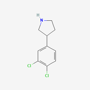 molecular formula C10H11Cl2N B1604149 3-(3,4-二氯苯基)吡咯烷 CAS No. 1092108-78-5