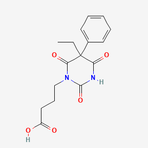 molecular formula C16H18N2O5 B1604153 Phenobarbital 1-Butyric Acid CAS No. 73211-20-8