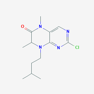 molecular formula C13H19ClN4O B1604155 2-chloro-8-isopentyl-5,7-dimethyl-7,8-dihydropteridin-6(5H)-one CAS No. 501439-05-0