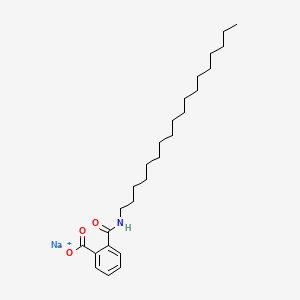 molecular formula C26H42NNaO3 B1604158 Benzoic acid, 2-[(octadecylamino)carbonyl]-, monosodium salt CAS No. 86432-23-7