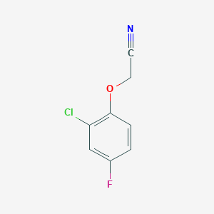 molecular formula C8H5ClFNO B1604170 2-(2-氯-4-氟苯氧基)乙腈 CAS No. 24115-19-3