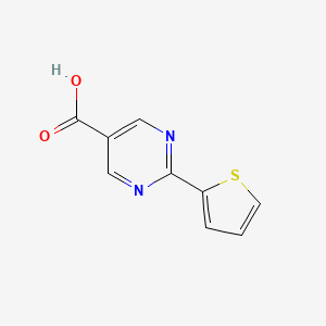 molecular formula C9H6N2O2S B1604174 2-(噻吩-2-基)嘧啶-5-甲酸 CAS No. 916766-97-7