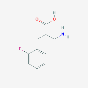 molecular formula C10H12FNO2 B1604175 3-Amino-2-(2-fluorobenzyl)propanoic acid CAS No. 910443-81-1