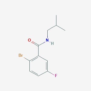 molecular formula C11H13BrFNO B1604177 2-Bromo-5-fluoro-N-isobutylbenzamide CAS No. 951884-17-6