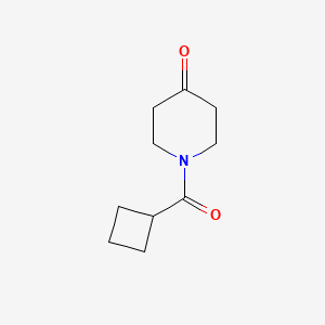 molecular formula C10H15NO2 B1604179 1-(环丁基羰基)哌啶-4-酮 CAS No. 1017021-42-9
