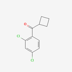 molecular formula C11H10Cl2O B1604181 Cyclobutyl 2,4-dichlorophenyl ketone CAS No. 898791-15-6