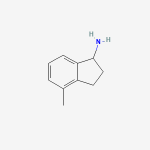molecular formula C10H13N B1604189 4-Methyl-2,3-dihydro-1H-inden-1-amine CAS No. 361389-85-7
