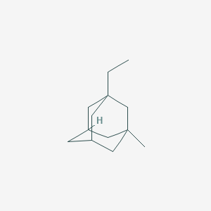 molecular formula C13H22 B160419 1-Ethyl-3-methyladamantane CAS No. 1687-34-9