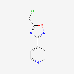 molecular formula C8H6ClN3O B1604196 4-[5-(Chloromethyl)-1,2,4-oxadiazol-3-yl]pyridine CAS No. 50737-35-4
