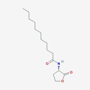 molecular formula C15H27NO3 B160420 N-十一酰基-L-高丝氨酸内酯 CAS No. 216596-71-3