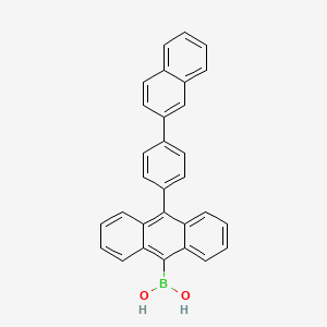 (10-(4-(Naphthalen-2-yl)phenyl)anthracen-9-yl)boronic acid