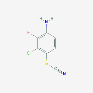 3-Chloro-2-fluoro-4-thiocyanatoaniline