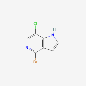 molecular formula C7H4BrClN2 B1604233 4-溴-7-氯-1H-吡咯并[3,2-c]吡啶 CAS No. 1000341-81-0
