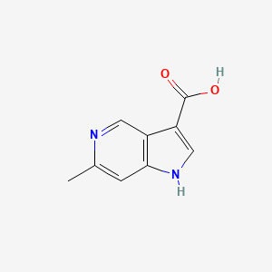 molecular formula C9H8N2O2 B1604234 6-Methyl-1H-pyrrolo[3,2-c]pyridine-3-carboxylic acid CAS No. 1000342-19-7