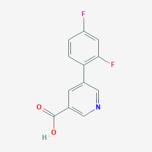 molecular formula C12H7F2NO2 B1604236 5-(2,4-二氟苯基)烟酸 CAS No. 887973-46-8