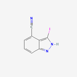 molecular formula C8H4IN3 B1604238 3-Iodo-1H-indazole-4-carbonitrile CAS No. 944898-93-5