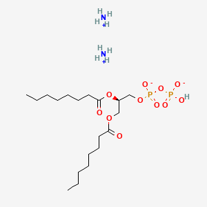 molecular formula C19H44N2O11P2 B1604243 Dioctanoylgycerol pyrophosphate ammonium salt CAS No. 474943-13-0