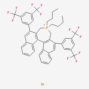 10,16-Bis[3,5-bis(trifluoromethyl)phenyl]-13,13-dibutyl-13-phosphoniapentacyclo[13.8.0.02,11.03,8.018,23]tricosa-1(15),2(11),3,5,7,9,16,18,20,22-decaene;bromide