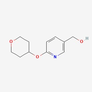 molecular formula C11H15NO3 B1604252 [6-(Oxan-4-yloxy)pyridin-3-yl]methanol CAS No. 906352-79-2
