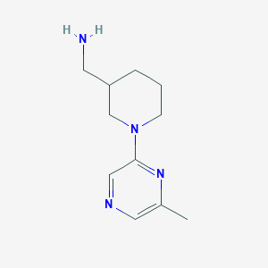 molecular formula C11H18N4 B1604253 [1-(6-methylpyrazin-2-yl)piperidin-3-yl]methanamine CAS No. 941716-82-1
