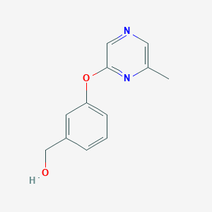 {3-[(6-Methylpyrazin-2-yl)oxy]phenyl}methanol