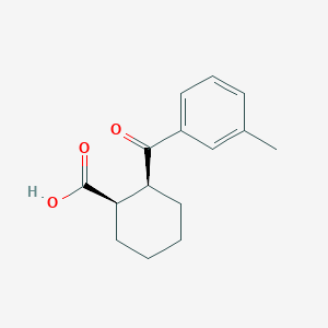 cis-2-(3-Methylbenzoyl)cyclohexane-1-carboxylic acid