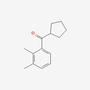 molecular formula C14H18O B1604264 Cyclopentyl 2,3-dimethylphenyl ketone CAS No. 898791-48-5