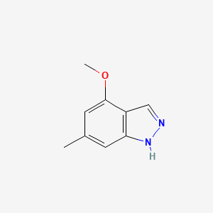 molecular formula C9H10N2O B1604266 4-Methoxy-6-methyl-1H-indazole CAS No. 885522-40-7
